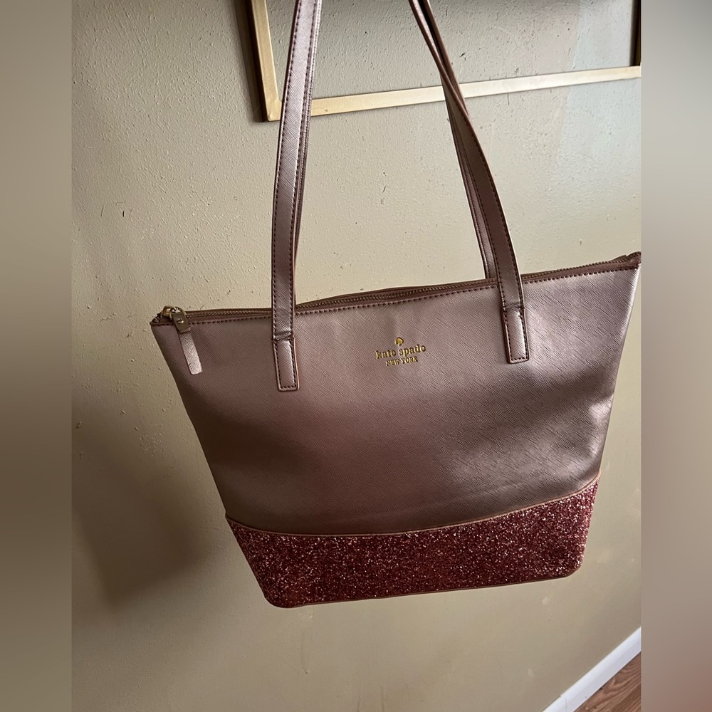 Kate Spade Lite Rose Glitter Used Gently